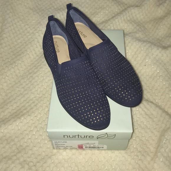 Blue suede loafers - Picture 5 of 6